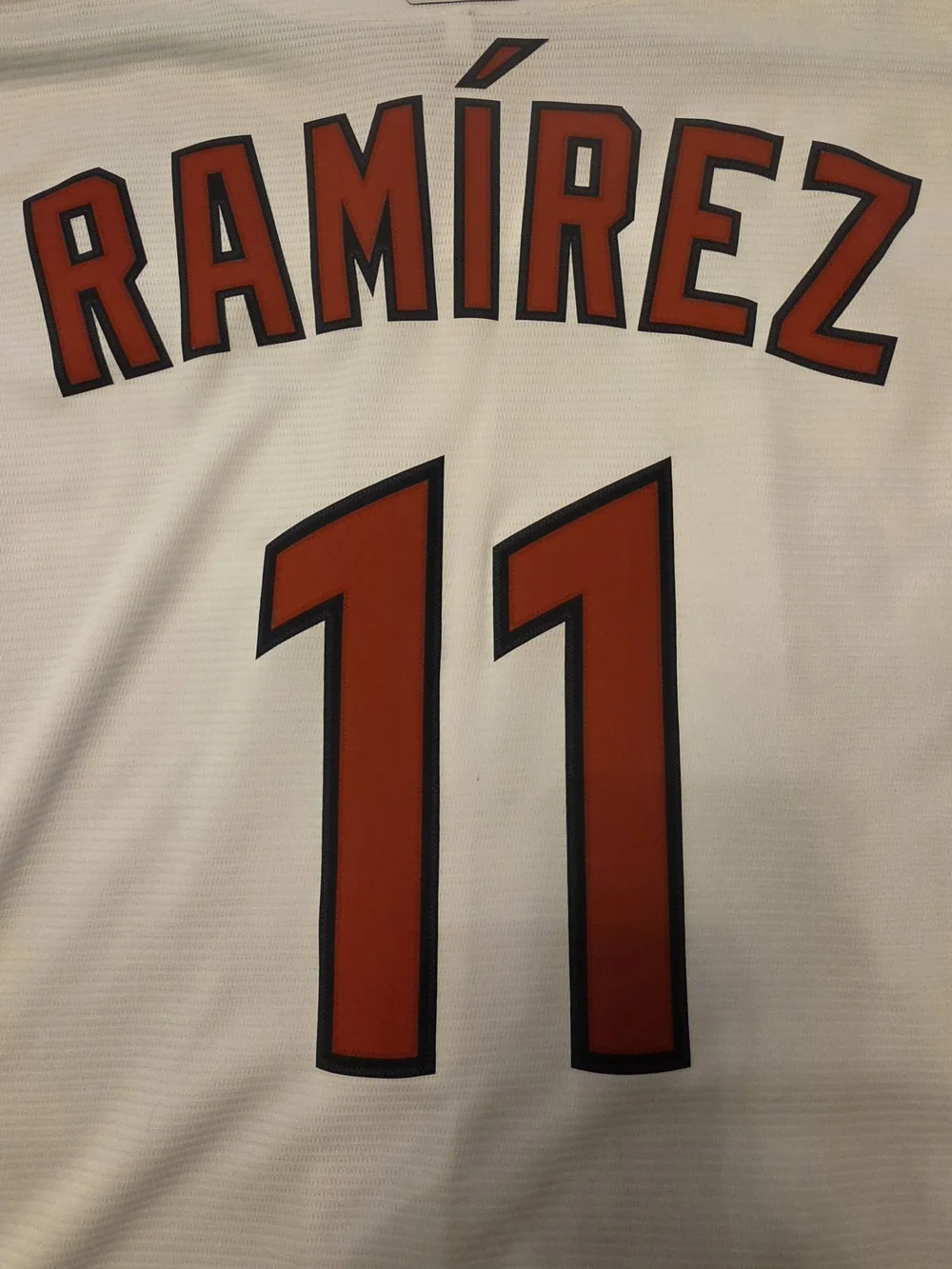 Nike Guardians JOSE RAMIREZ White Baseball Jersey